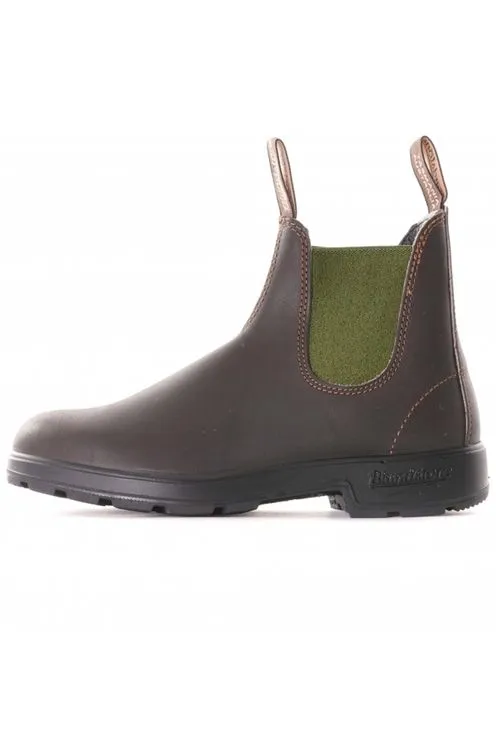 519 Stout Brown and Olive Leather Boot