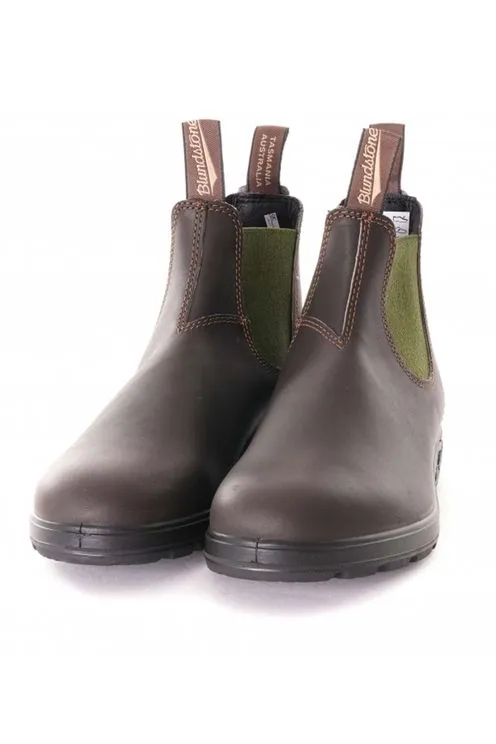 519 Stout Brown and Olive Leather Boot