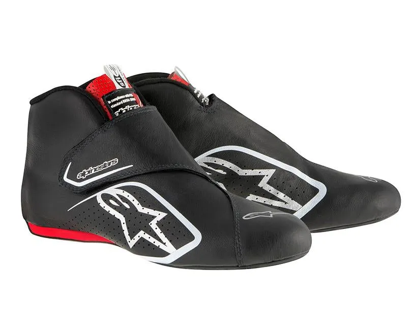 ALPINESTARS SUPERMONO SHOE BLACK RED SZ 8.5