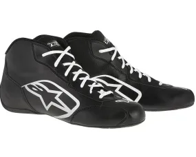 ALPINESTARS TECH 1-KSTART SHOE BLACK WHITE SZ 8