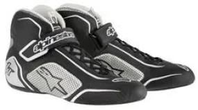 ALPINESTARS TECH 1-T SHOE BLACK SILVER SZ 10.5
