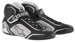 ALPINESTARS TECH 1-T SHOE BLACK SILVER SZ 10.5