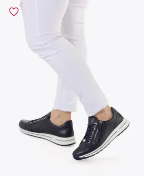 Ara - 24801 Navy Wide Fit Trainer
