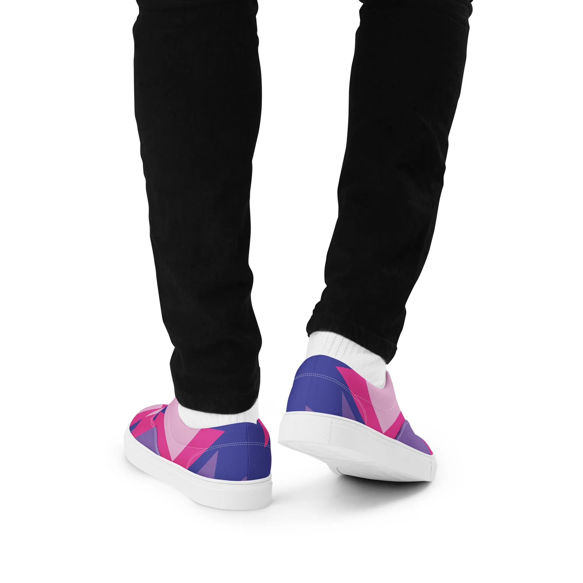 BE BRAVE Men’s Lace-Up Canvas Shoes (Pink)