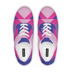 BE BRAVE Men’s Lace-Up Canvas Shoes (Pink)