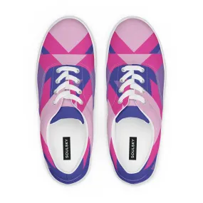 BE BRAVE Women’s Lace-Up Canvas Shoes (Pink)