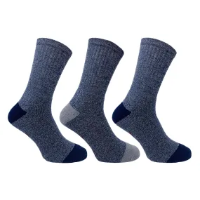 Bramble Mens All Terrain Socks 3 Pack - Blue Mix