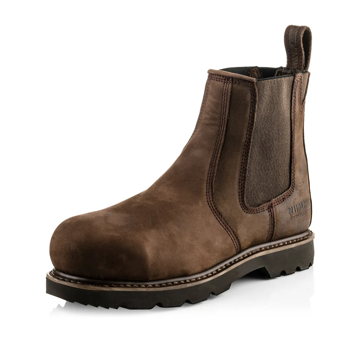 Buckbootz B1150 Brown Chocolate Oil Buckflex Safety Dealer Boot