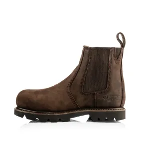 Buckbootz B1150 Brown Chocolate Oil Buckflex Safety Dealer Boot