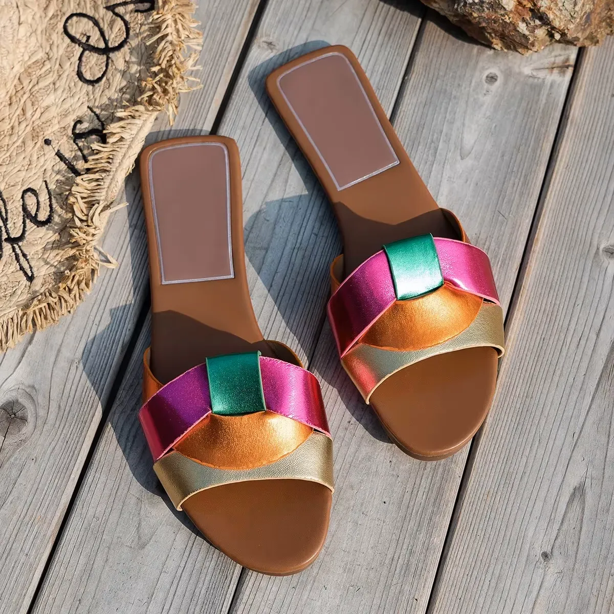Camilla Prism Weave Slides