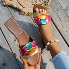 Camilla Prism Weave Slides