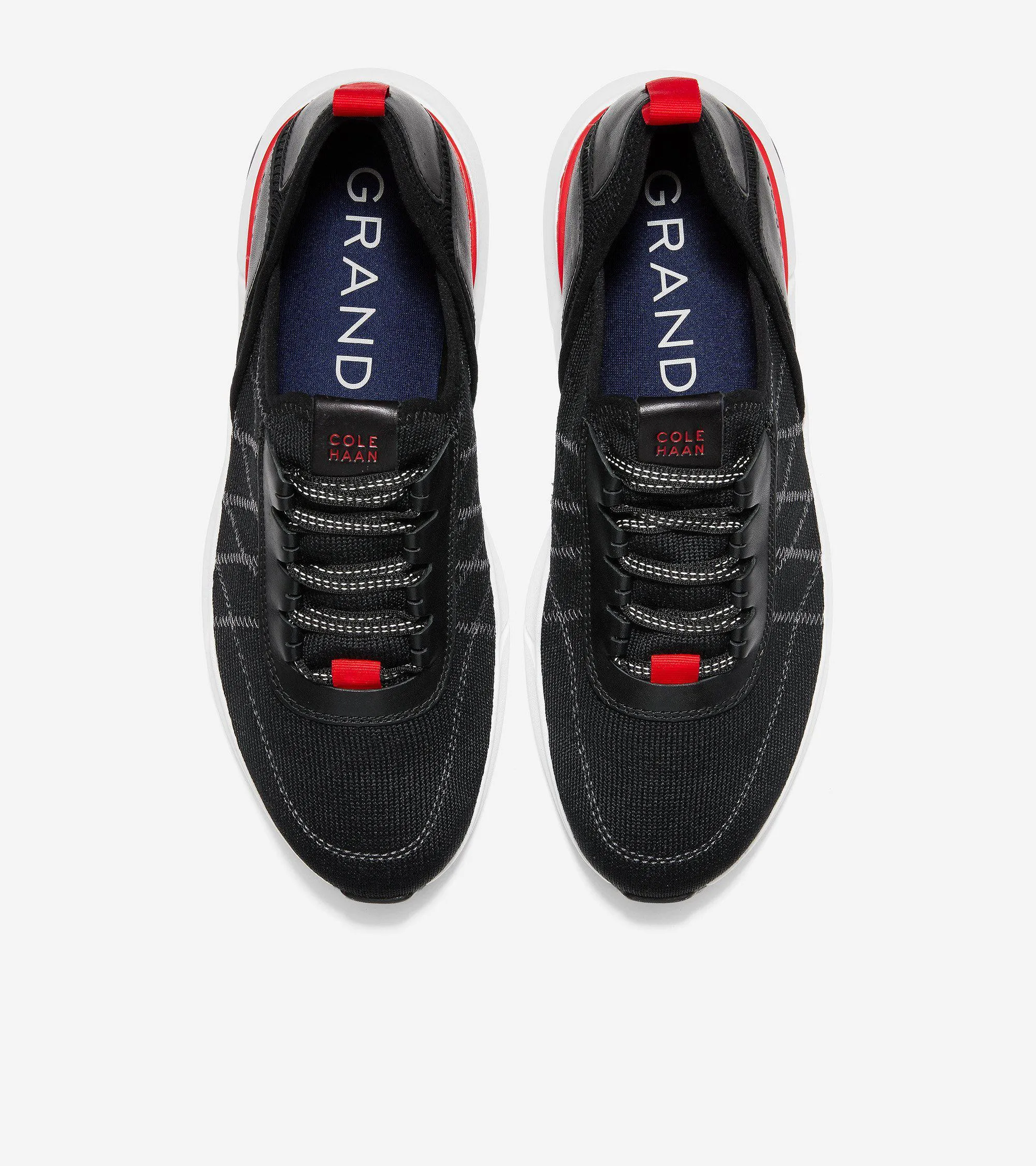 Cole Haan Men's Grandsport Trainer in Black Knit-Nimbus