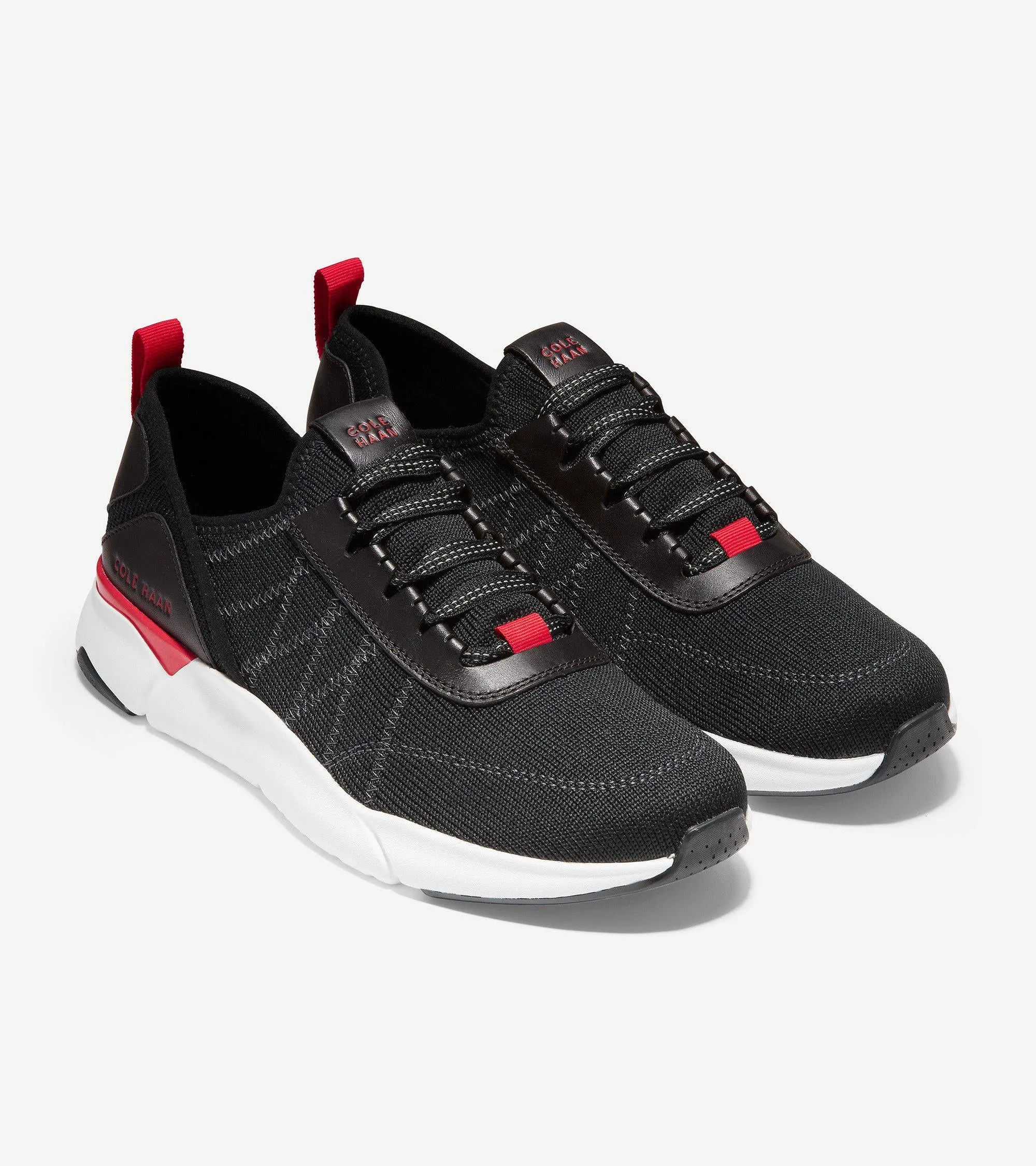 Cole Haan Men's Grandsport Trainer in Black Knit-Nimbus