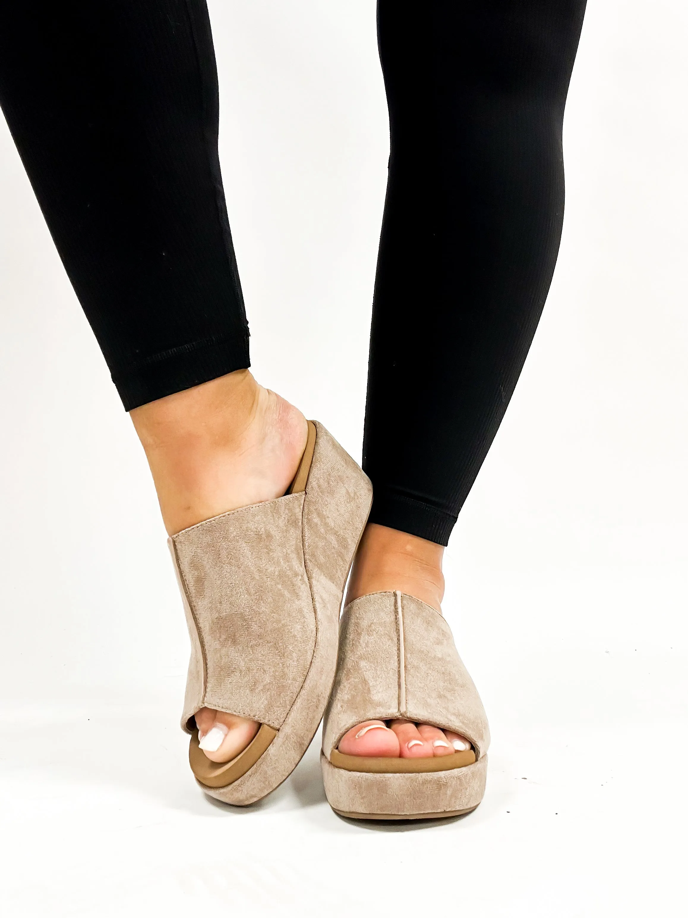Corky's Light Grey Faux Suede Here For It Shoes - FINAL SALE