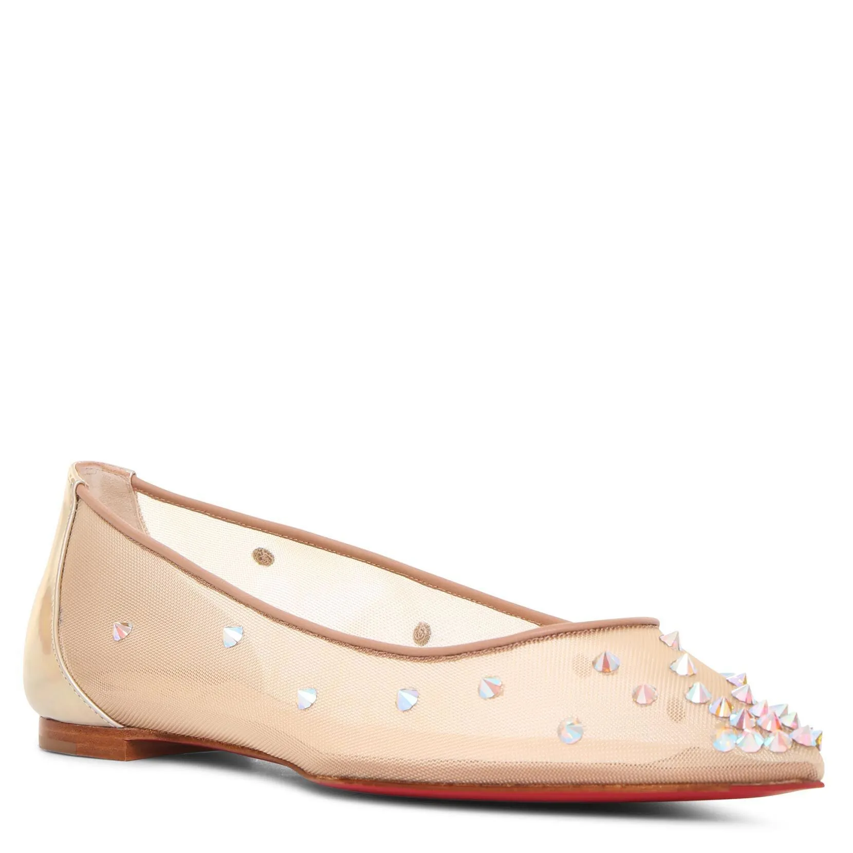 Degra 2019 nude mesh ballerinas