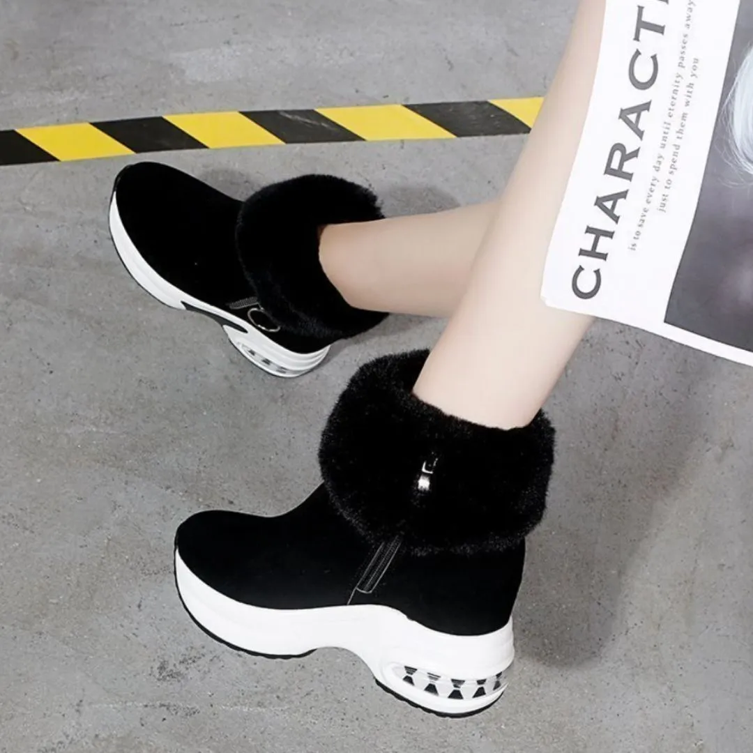 Dyavor Orthopedic Boots For Women Arch Support Warm Fur Ankle Boots