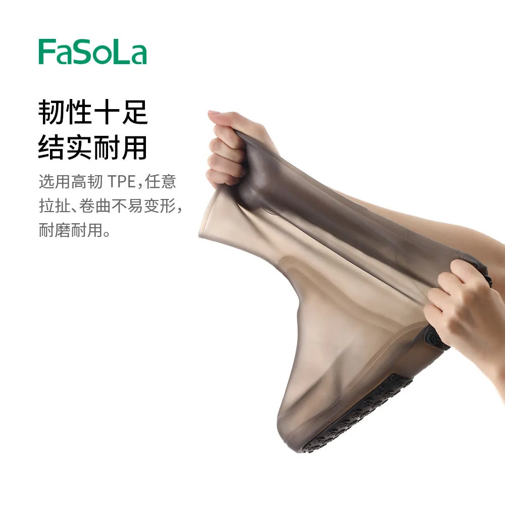 FaSoLa Waterproof Shoe Covers - Brown, Size 40-42