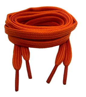 Flat Orange Shoelaces - 10mm wide