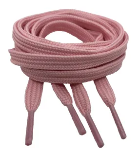 Flat Pink Shoelaces - 10mm wide
