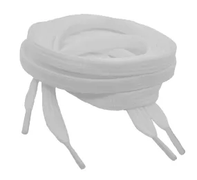 Flat White Shoelaces - 7mm wide