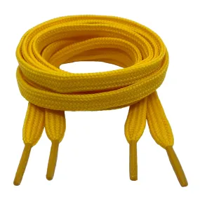 Flat Yellow Shoelaces - 10mm wide