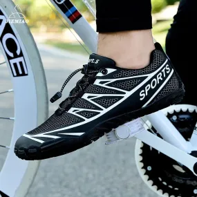 JIEMIAO MTB Cycling Shoes, Outdoor Racing Sport Bicycle Sneakers