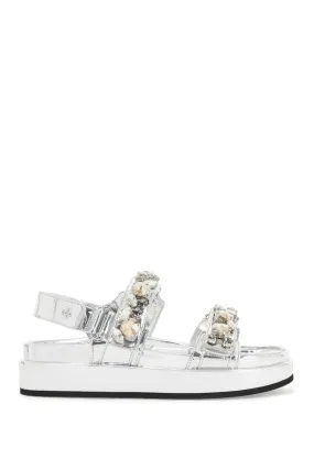 kira sports sandals with crystals 164798 ARGENTO