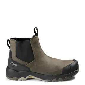 Kodiak Men's Quest Bound Chelsea Safety Work Boots – Waterproof Leather, Composite Toe & Plate, Vibram Outsole, Comfortzone Footbed | Sizes 7-15