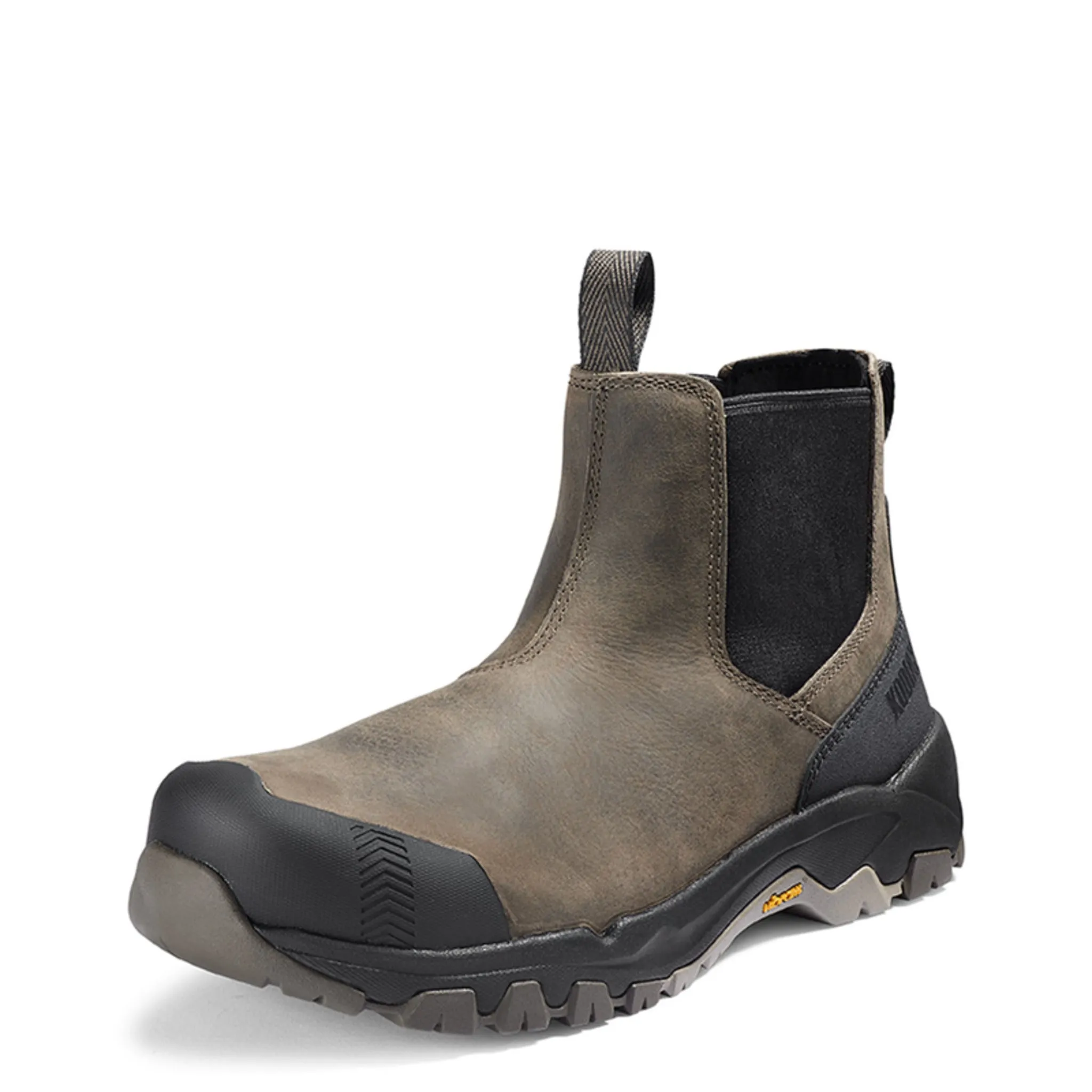 Kodiak Men's Quest Bound Chelsea Safety Work Boots – Waterproof Leather, Composite Toe & Plate, Vibram Outsole, Comfortzone Footbed | Sizes 7-15