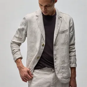 Linen Blazer - Salt Pigment
