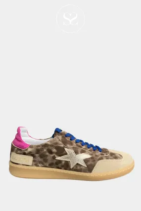 MELINE SUEDE LEOPARD PRINT - LOW PROFILE TRAINERS