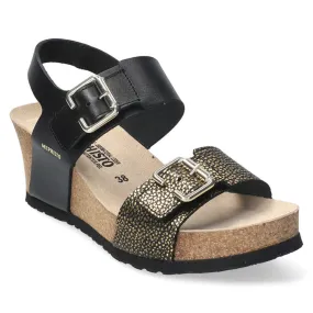 Mephisto Lissandra Smooth Printed Leather Women's Hook and Loop Sandals - UK 6.5 - US 9 Women - EU 39