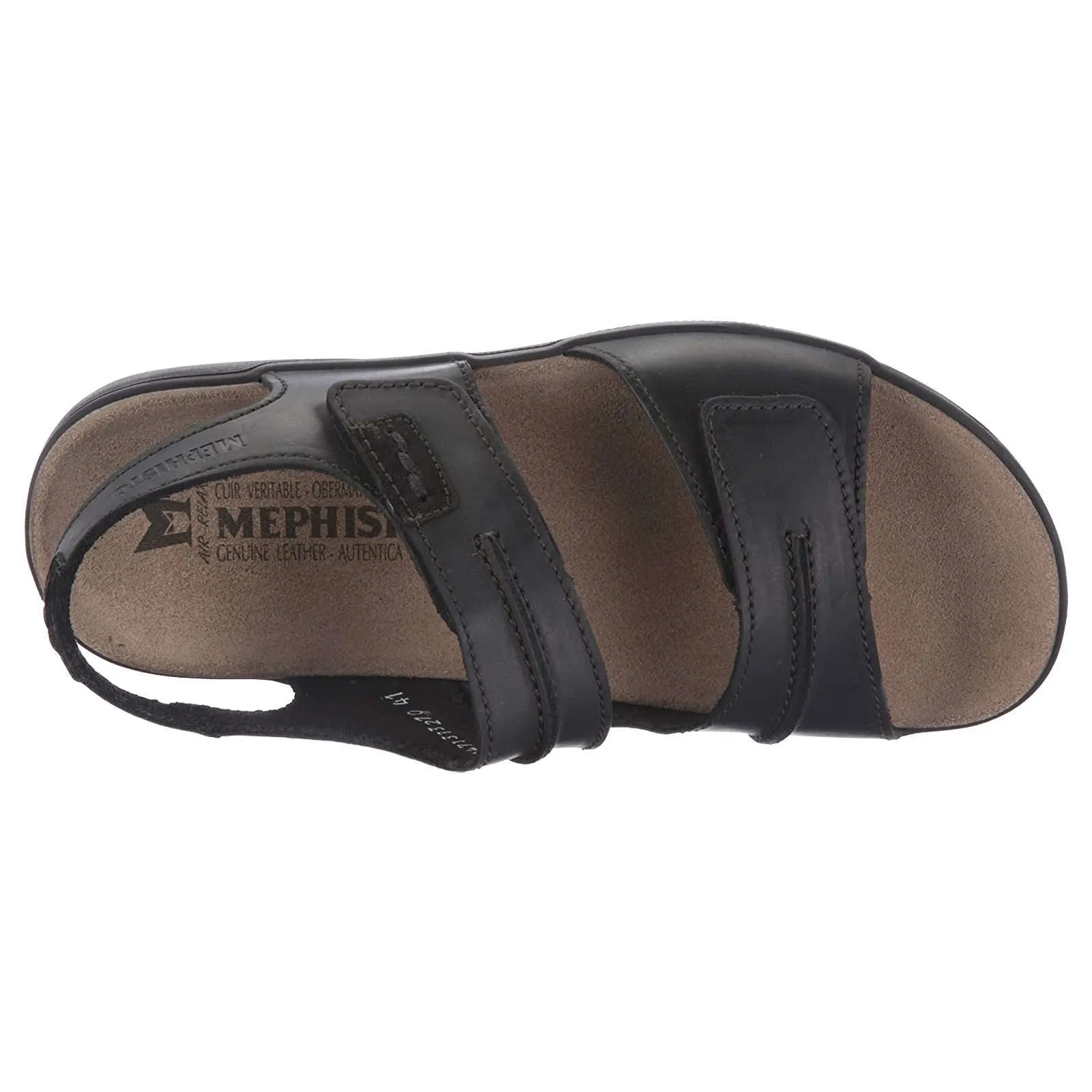 Mephisto Sagun Full Grain Leather Men's Velcro Sandals