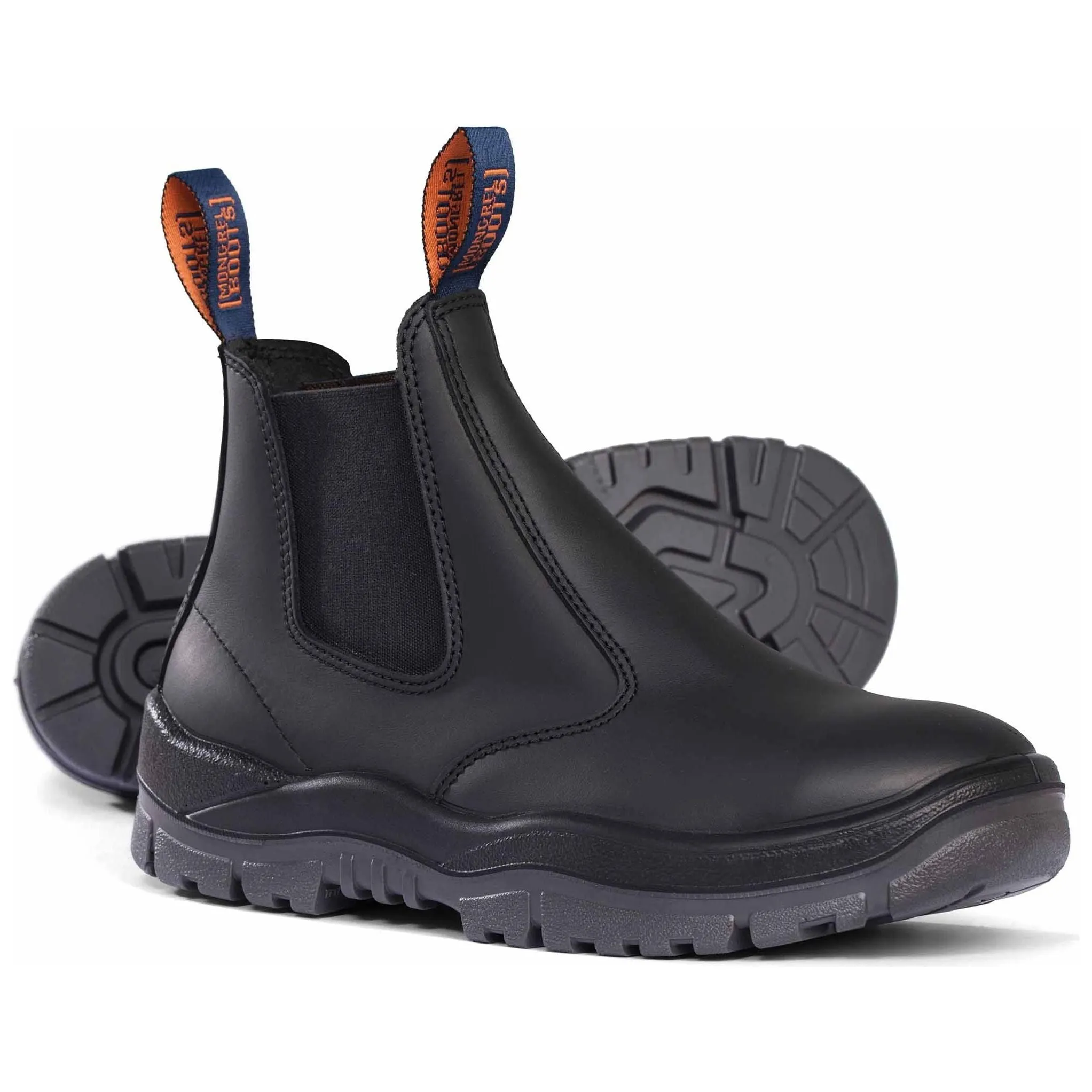 Mongrel Black Oil Kip Premium Elastic Sided Steel Cap Boot (240020) (Pre-Order)