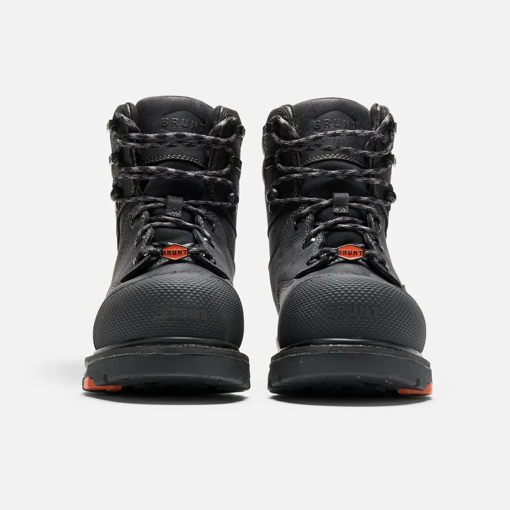 Mulder 6” Welt BRUNT Toe (Comp Toe), Black