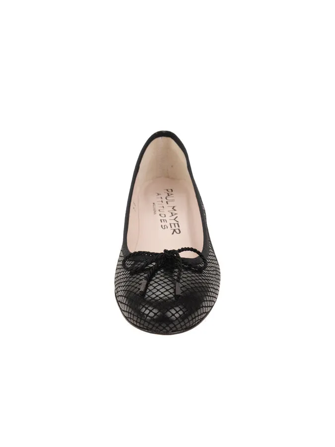 PAUL MAYER - NOBLE LEATHER WEDGE - BLACK