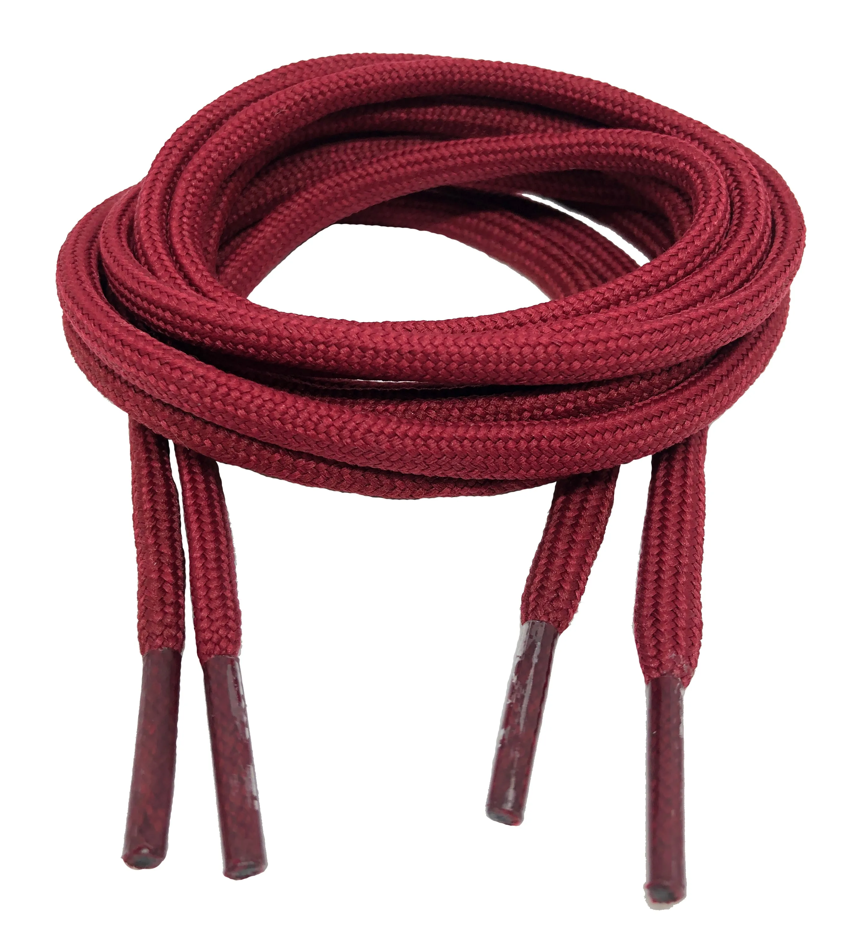 Round Burgundy Shoelaces - 5mm wide
