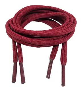 Round Burgundy Shoelaces - 5mm wide