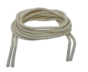 Round Cream Shoelaces - 3mm wide