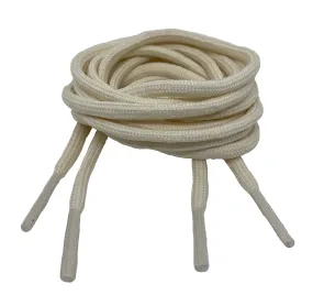 Round Cream Shoelaces - 5mm wide