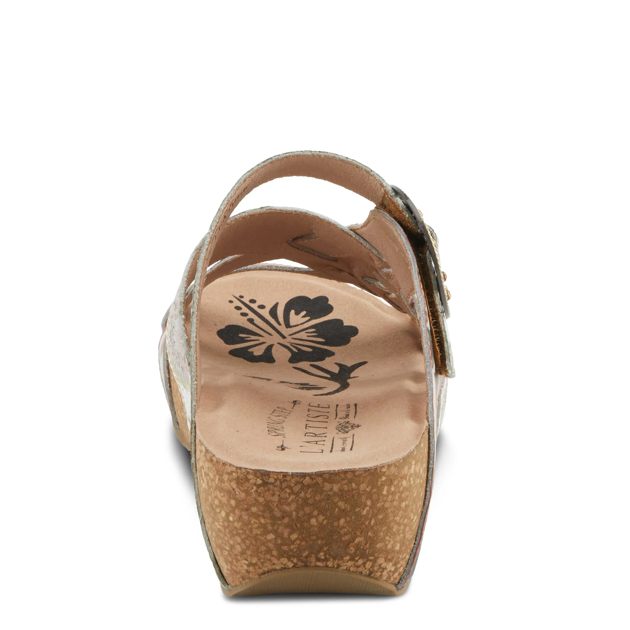 Spring Step Shoes L'Artiste Brady Sandals Women's Hand Painted Leather Wedge