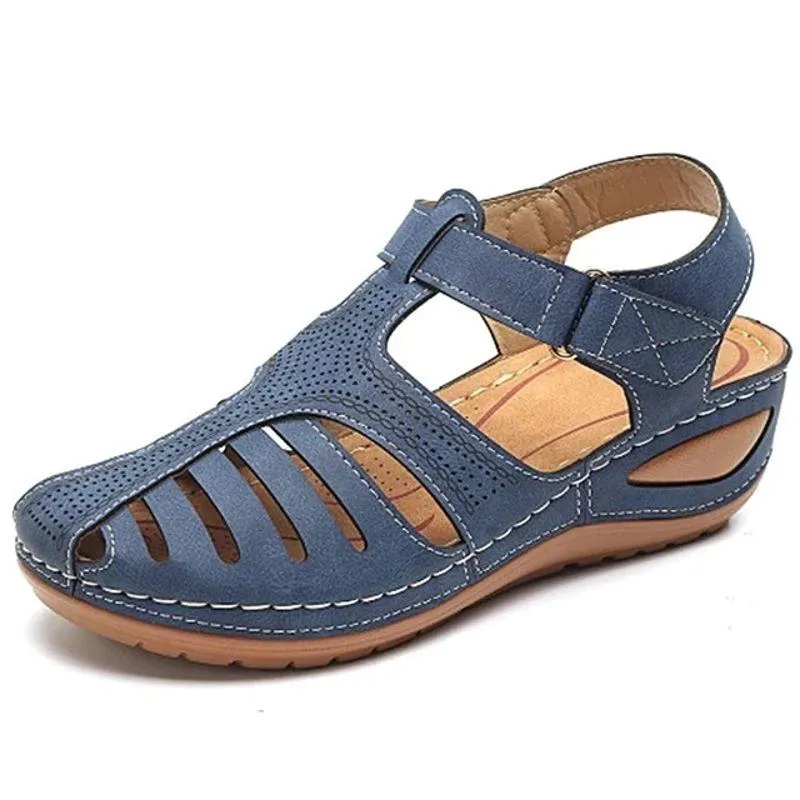 Summer leather sandals