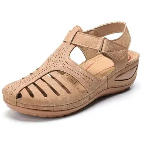 Summer leather sandals