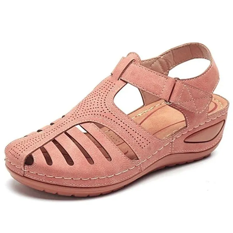 Summer leather sandals
