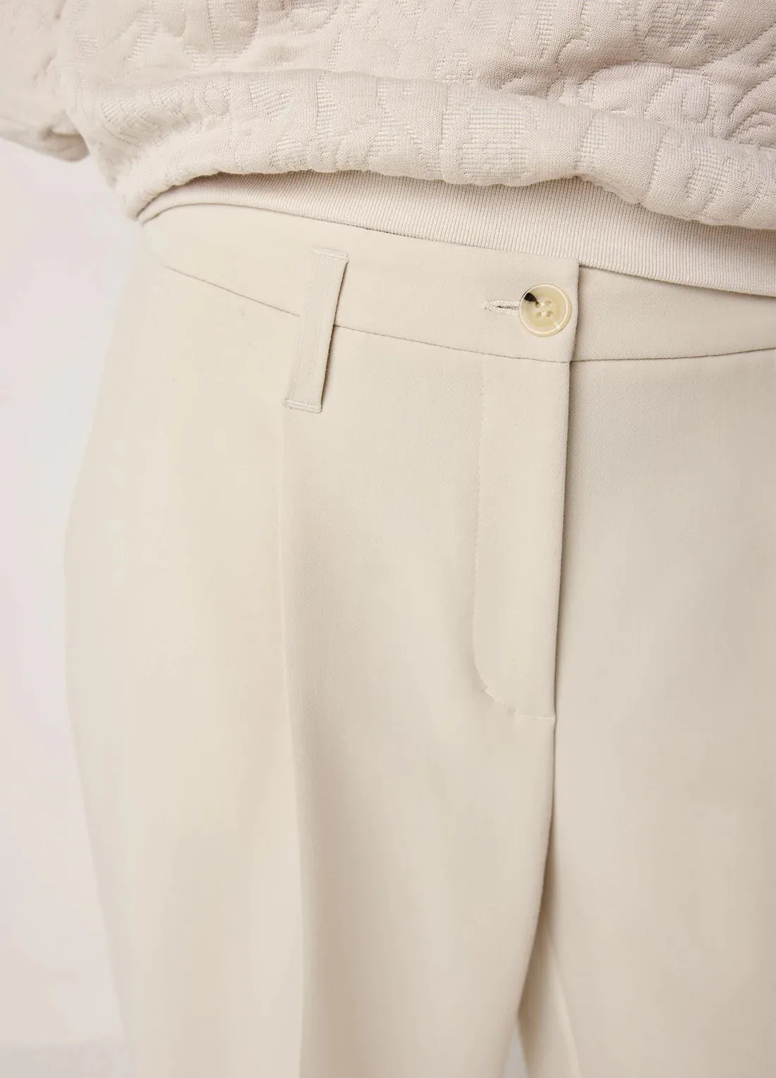 Summum Wide Leg Foam Trousers