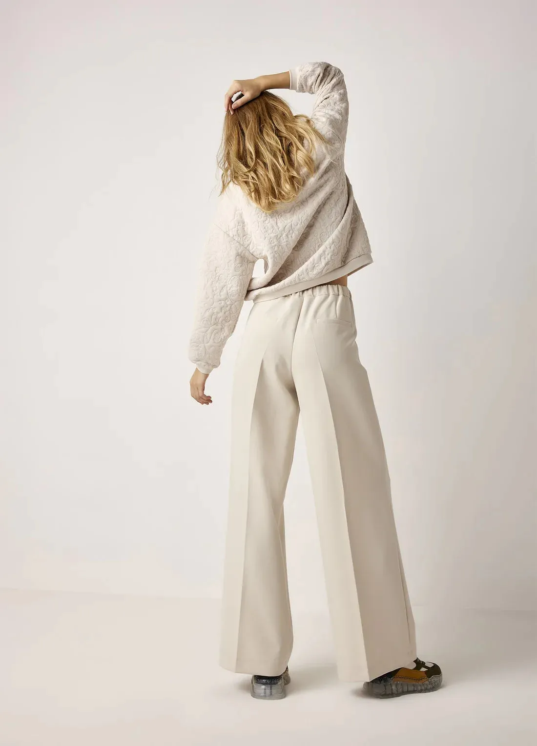 Summum Wide Leg Foam Trousers