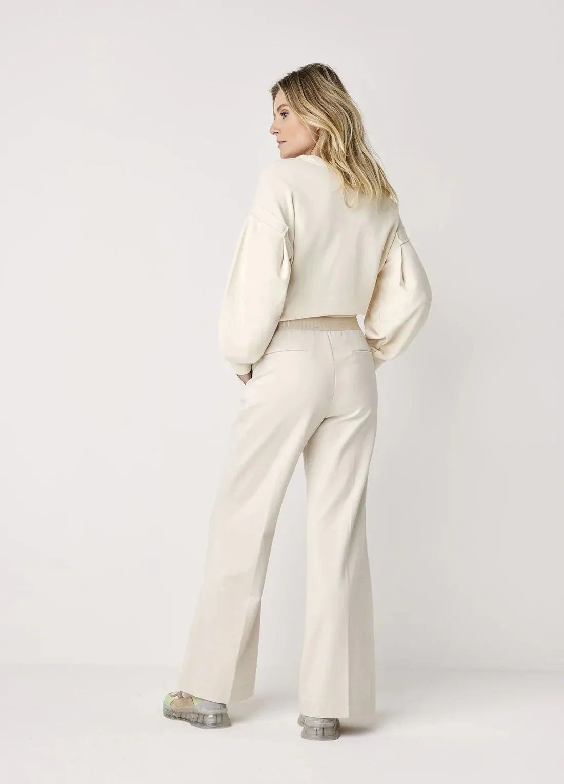 Summum Wide Leg Foam Trousers