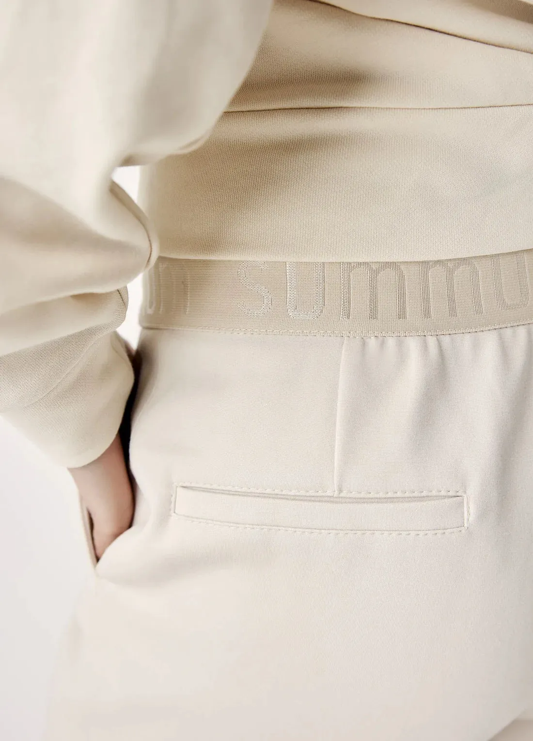 Summum Wide Leg Foam Trousers
