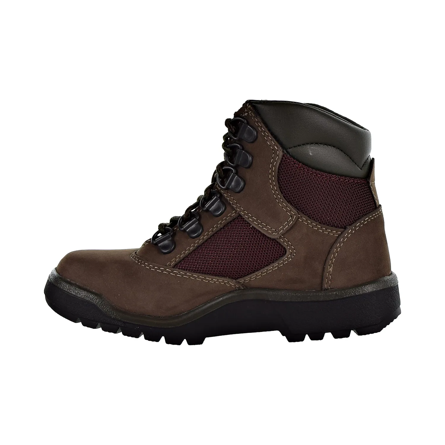 Timberland 6" Field Boot L/F Little Kids' Shoes Dark Brown Nubuck