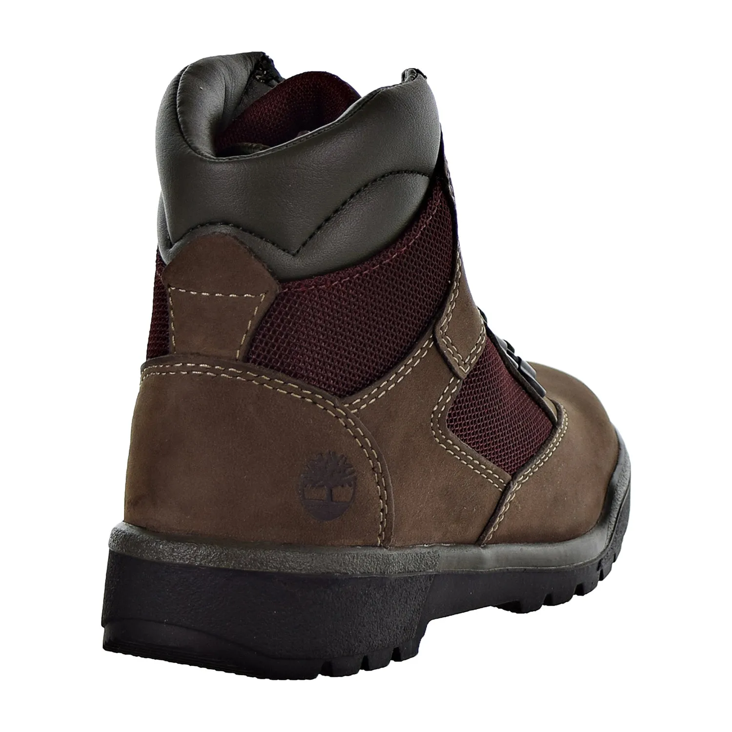 Timberland 6" Field Boot L/F Little Kids' Shoes Dark Brown Nubuck